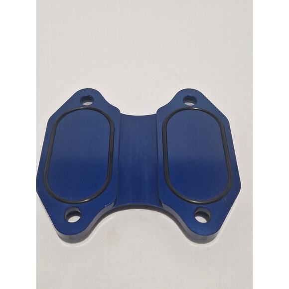 Sinister Diesel Blue EGR Block Off Plate – Powerstroke 6.0L 6.4L - Picture 2 of 4
